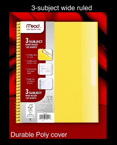 Mead wide ruled subject - mead,