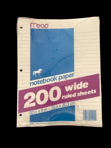 Vintage lined notebook paper - notebook,