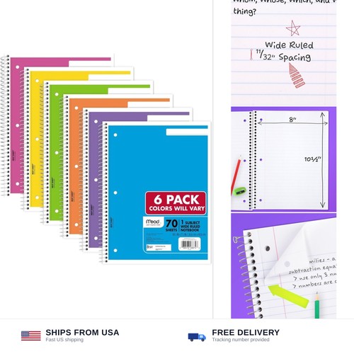 Mead spiral notebook - notebook, subject