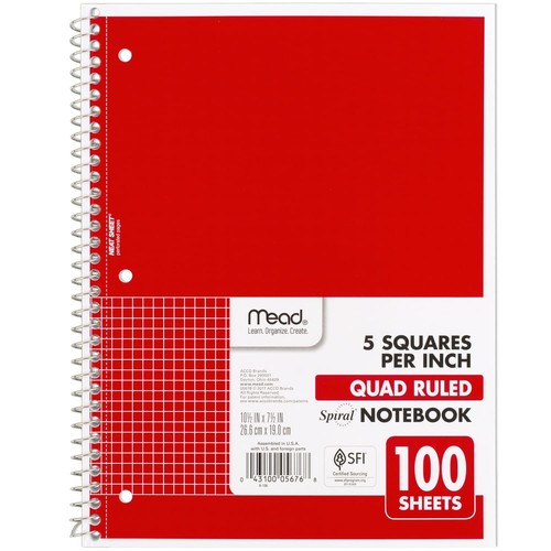Mead spiral notebook 1 - notebook,,