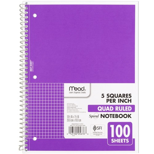 Mead spiral notebook 1 - mead,
