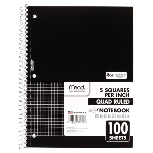 Mead spiral notebook - mead,