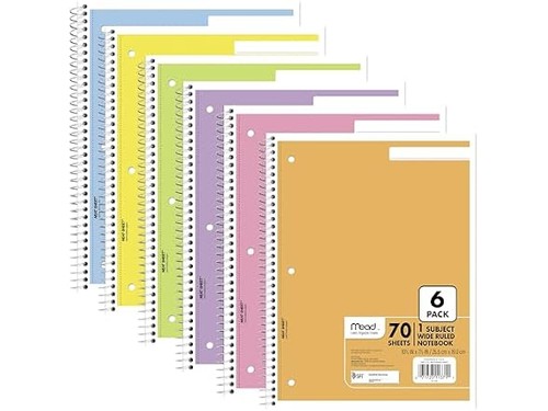 Mead spiral - notebook,, 6