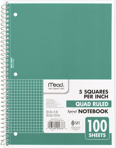 Spiral notebook subject - 1,