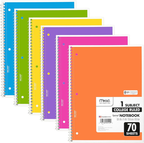 Mead spiral notebook - notebook,, 6