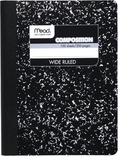 Mead composition notebook - notebook, wide