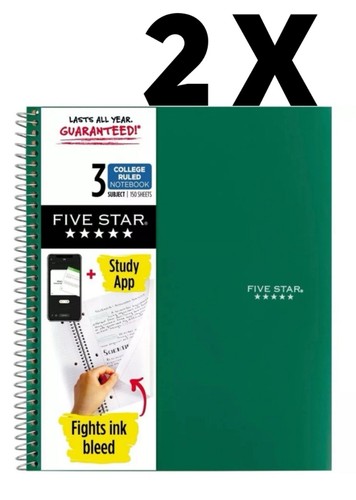 Five star subject notebook - 3,